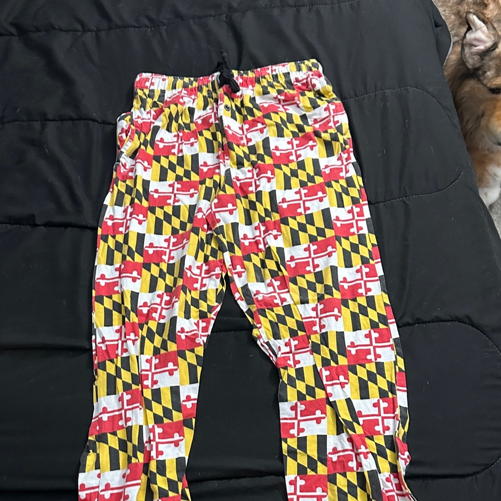 Maryland Flag Pattern Pajama Pants